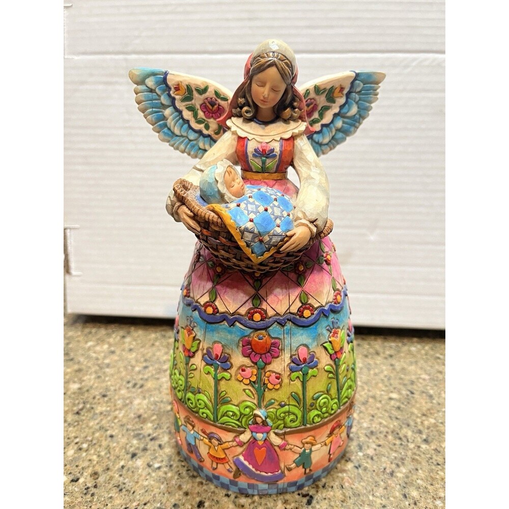 Jim Shore Heartwood Creek 2004 "Bountiful Angel" 9in Figurine